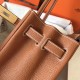 Hermes Gold Birkin 30cm Clemence Handmade Bag