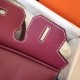 Hermes Ruby Birkin 30cm Clemence Handmade Bag