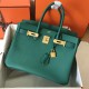 Hermes Malachite Birkin 30cm Epsom Handmade Bag