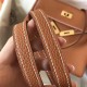 Hermes Gold Clemence Kelly 28cm Handmade Bag