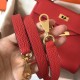 Hermes Rouge Casaque Clemence Kelly 28cm Handmade Bag