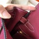 Hermes Ruby Clemence Kelly 28cm Handmade Bag