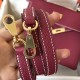 Hermes Ruby Clemence Kelly 28cm Handmade Bag