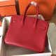 Hermes Red Birkin 30cm Epsom Handmade Bag