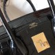 Hermes Black Birkin 30cm Crocodile Porosus Shiny Bag