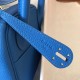 Hermes Blue Zanzibar Lindy 26cm Clemence Handmade Bag