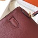 Hermes Bordeaux Epsom Kelly 28cm Handmade Bag