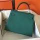 Hermes Malachite Epsom Kelly 28cm Handmade Bag