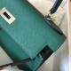 Hermes Malachite Epsom Kelly 28cm Handmade Bag