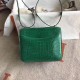 Hermes Constance 24cm Green Niloticus Crocodile