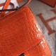 Hermes Constance 24cm Orange Niloticus Crocodile