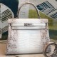 Hermes Kelly 28cm Niloticus Crocodile Himalaya