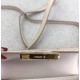 Hermes Mini Constance 18cm White Ostrich Leather