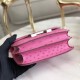 Hermes Mini Constance 18cm Pink Ostrich Leather