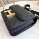 Hermes Mini Constance 18cm Black Ostrich Leather