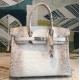 Hermes Birkin 30cm Niloticus Crocodile Himalaya