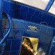 Hermes Blue Electric Birkin 30cm Crocodile Niloticus Shiny Bag