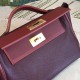 Hermes 24/24 29 Bag In Bordeaux Clemence Calfskin