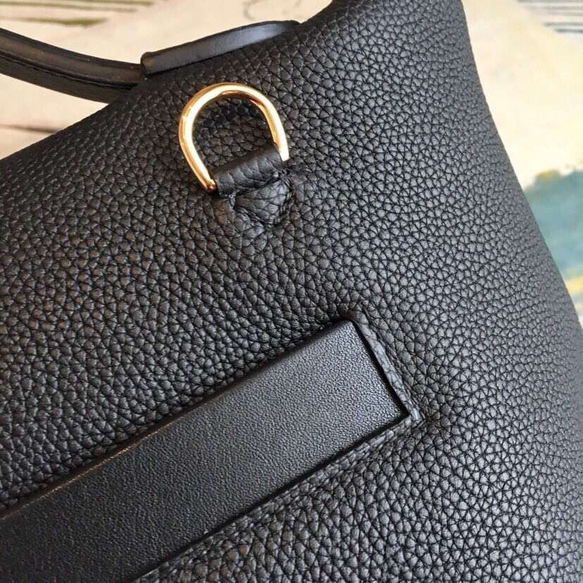 Hermes 24/24 29 Bag In Black Clemence Calfskin