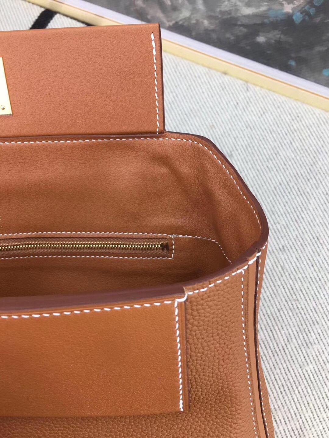 Hermes 24/24 29 Bag In Brown Clemence Calfskin