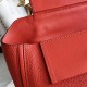 Hermes 24/24 29 Bag In Red Clemence Calfskin