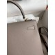 Hermes Epsom Kelly 25cm Sellier Handmade Grey Bag