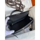 Hermes Epsom Kelly 25cm Sellier Handmade Black Bag