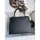 Hermes Epsom Kelly 25cm Sellier Handmade Black Bag