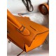 Hermes Epsom Kelly 25cm Sellier Handmade Orange Bag