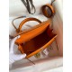 Hermes Epsom Kelly 25cm Sellier Handmade Orange Bag