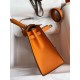 Hermes Epsom Kelly 25cm Sellier Handmade Orange Bag