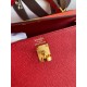 Hermes Epsom Kelly 25cm Sellier Handmade Red Bag