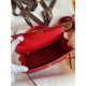 Hermes Epsom Kelly 25cm Sellier Handmade Red Bag