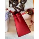 Hermes Epsom Kelly 25cm Sellier Handmade Red Bag