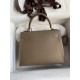 Hermes Epsom Kelly 25cm Sellier Handmade Taupe Bag