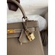 Hermes Epsom Kelly 25cm Sellier Handmade Taupe Bag