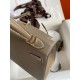 Hermes Epsom Kelly 25cm Sellier Handmade Taupe Bag