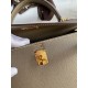 Hermes Epsom Kelly 25cm Sellier Handmade Taupe Bag