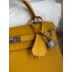 Hermes Epsom Kelly 25cm Sellier Handmade Yellow Bag