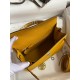 Hermes Epsom Kelly 25cm Sellier Handmade Yellow Bag