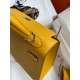 Hermes Epsom Kelly 25cm Sellier Handmade Yellow Bag