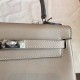 Hermes Swift Kelly 25cm Retourne Handmade Grey Bag