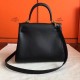 Hermes Swift Kelly 25cm Retourne Handmade Black Bag