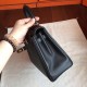 Hermes Swift Kelly 25cm Retourne Handmade Black Bag