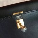 Hermes Swift Kelly 25cm Retourne Handmade Black Bag