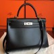 Hermes Black Box Kelly Retourne 32cm Handmade Bag