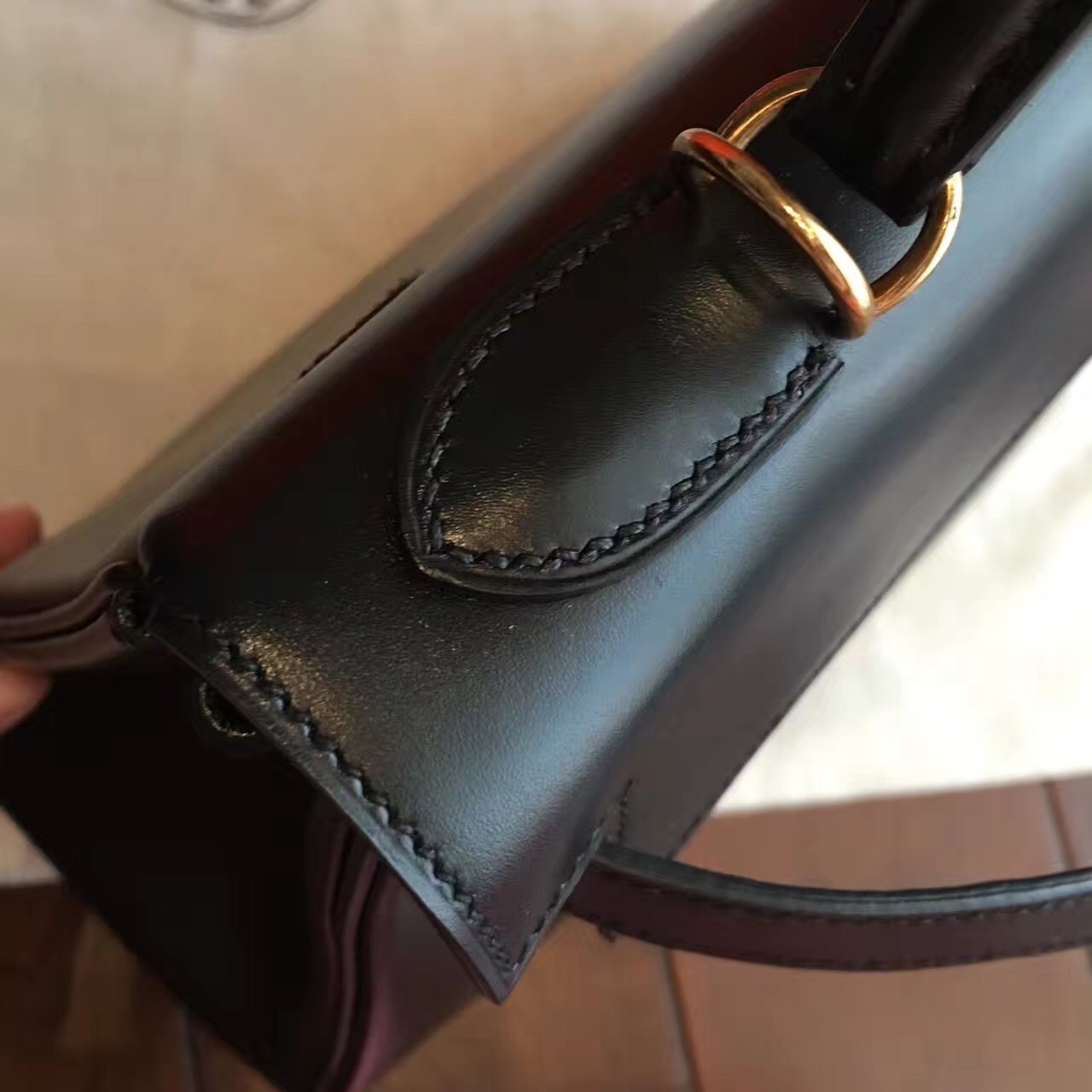 Hermes Black Box Kelly Retourne 32cm Handmade Bag