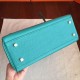 Hermes Blue Paon Clemence Kelly Retourne 32cm Handmade Bag