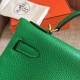 Hermes Bamboo Clemence Kelly Retourne 32cm Handmade Bag