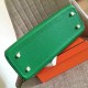 Hermes Bamboo Clemence Kelly Retourne 32cm Handmade Bag